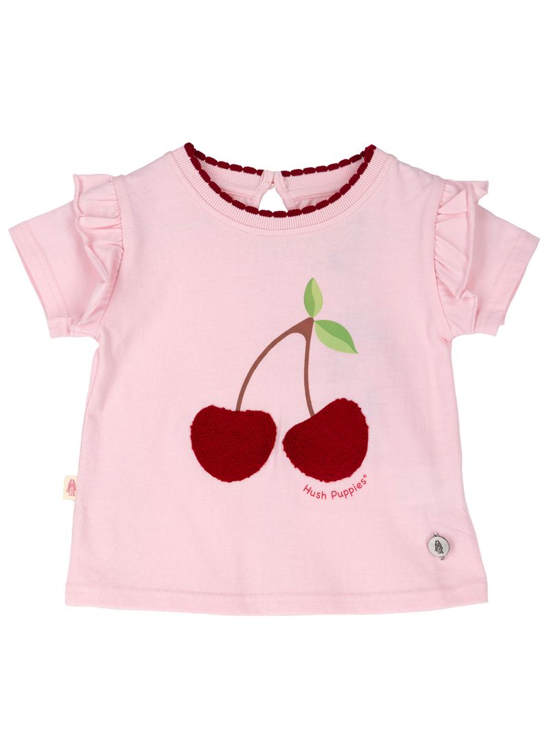 Polera Niña Guinda Rosado