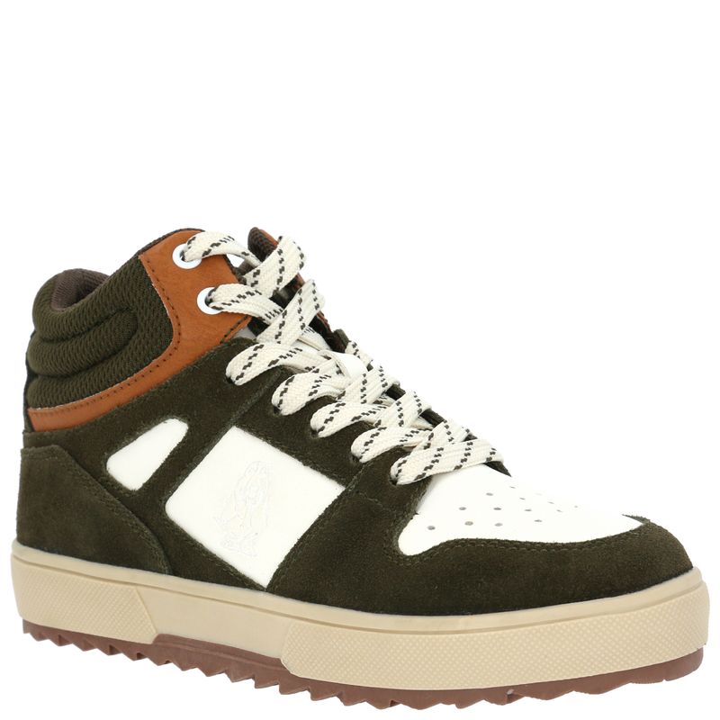 Zapatilla Cuero Niño Moslo Café