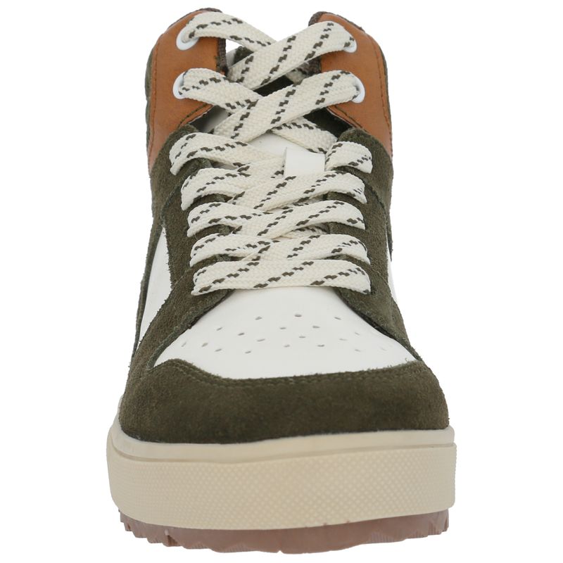 Zapatilla Cuero Niño Moslo Café