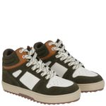 Zapatilla Cuero Niño Moslo Café