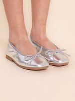 Zapato Ballerina Niña Ballet Silver