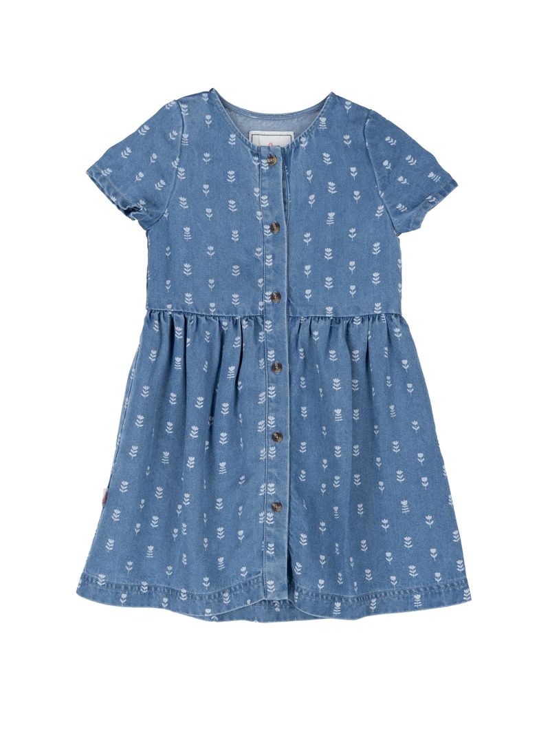 Vestido Niña Tulipan Celeste