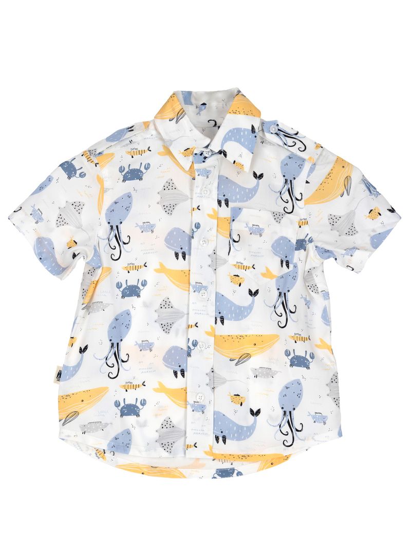 Camisa Niño Guayabera Amarillo