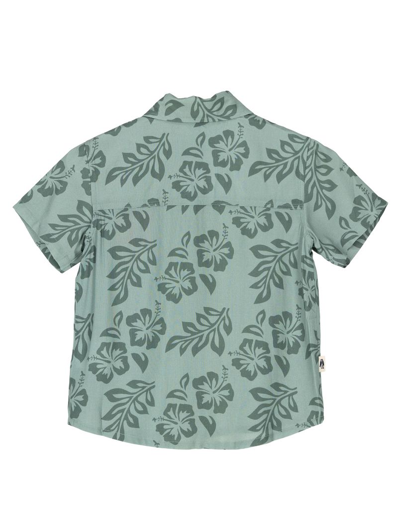 Camisa Niño Hibisco Verde