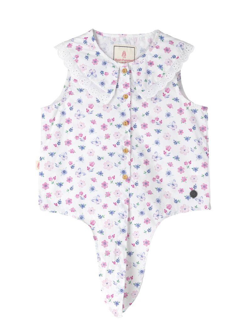 Blusa Niña Mariposa Blanco