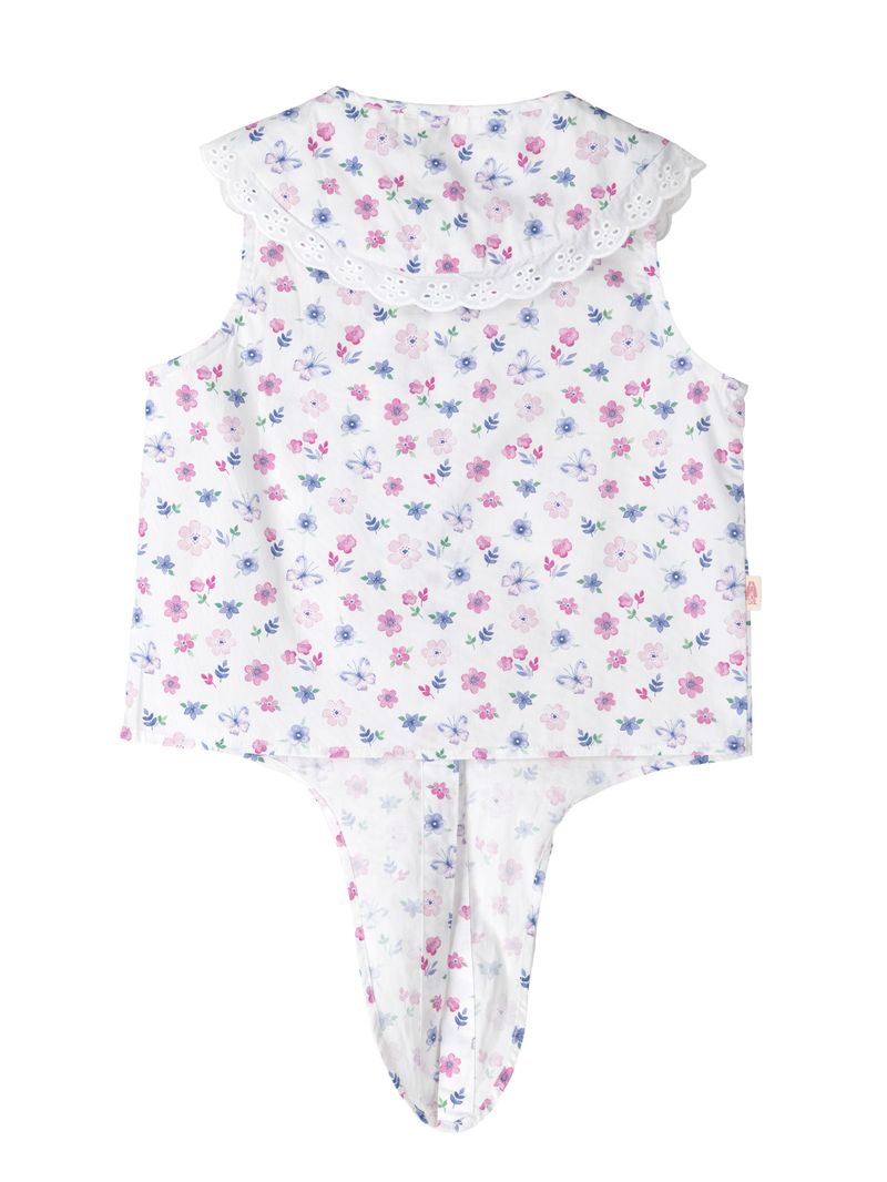 Blusa Niña Mariposa Blanco