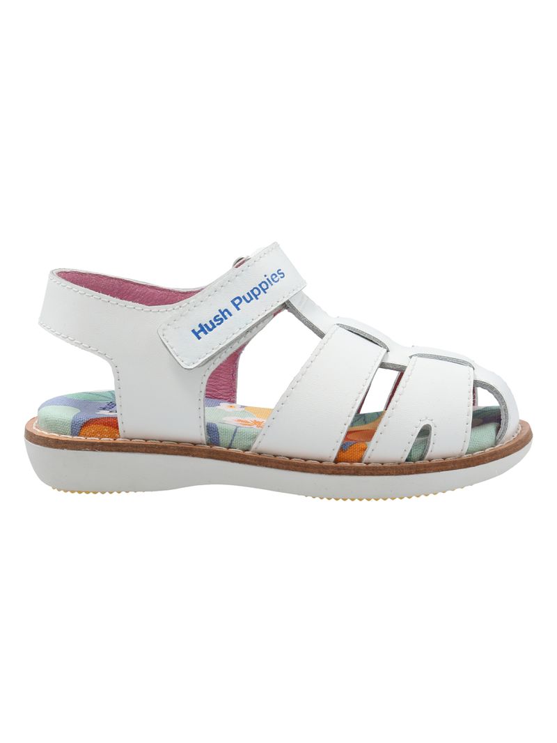 Sandalia Cuero Niña Penny Blanca