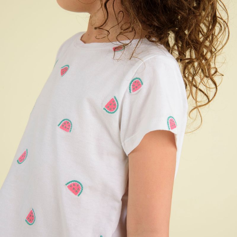 Polera Niña Algodón Limón