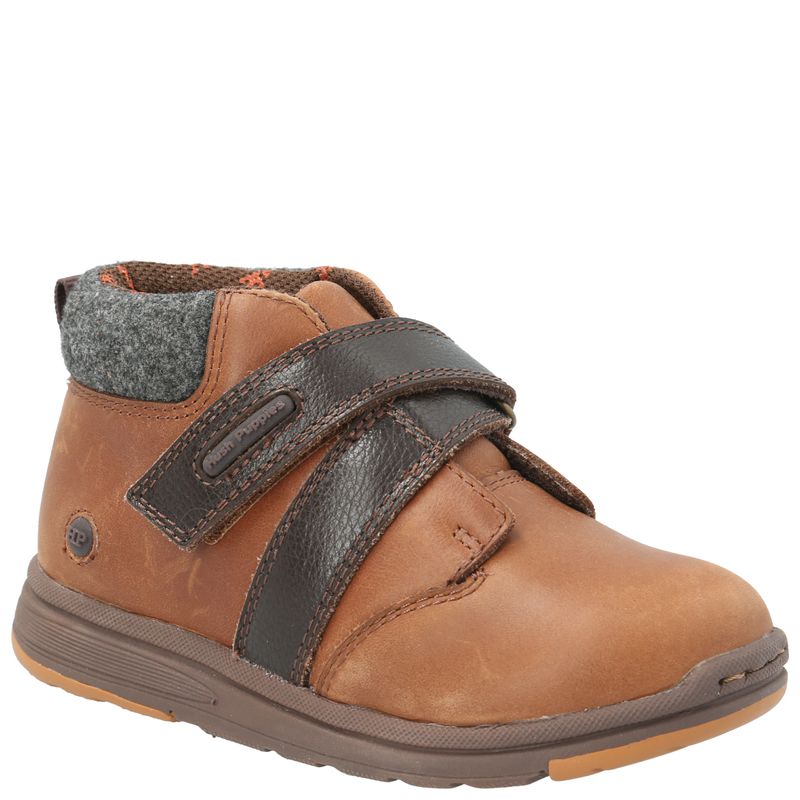 Botín Cuero Niño Runney  Café