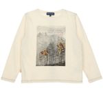 Polera Niña Algodón Print Bosque