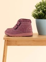 Botín Cuero Niña New Villa  Morado