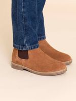 Botín Cuero Niño Damon Café