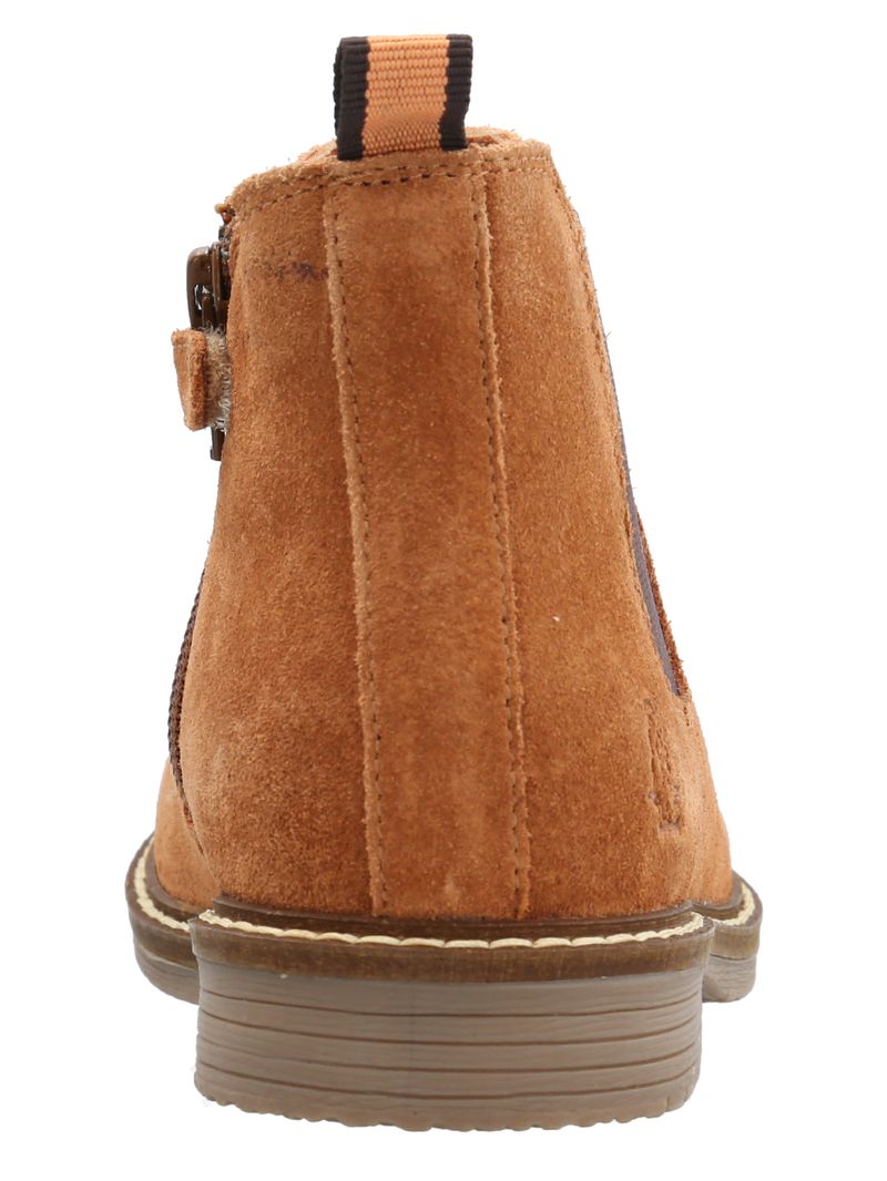 Botín Cuero Niño Damon Café