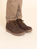 Botín Cuero Niño Morgan Café