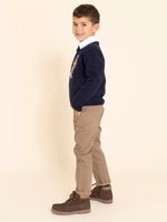 Botín Cuero Niño Morgan Café