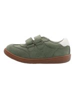 Zapatilla Cuero Niño Clara-K Verde