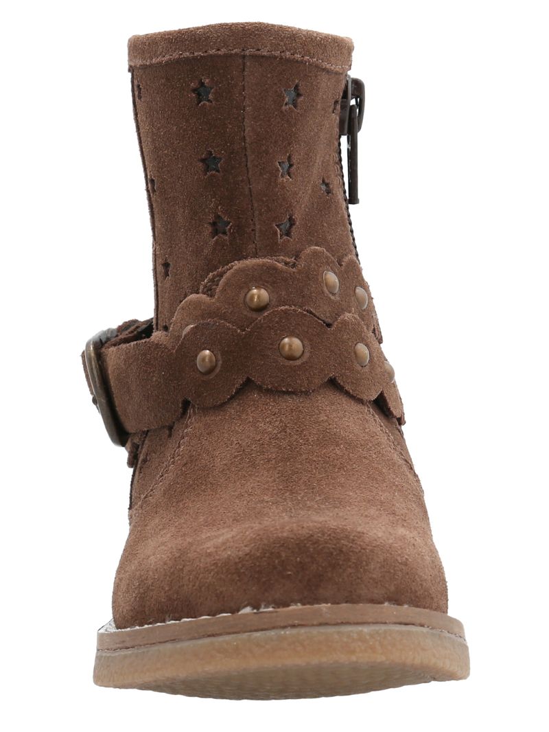 Botín Cuero Niña Odessa Café