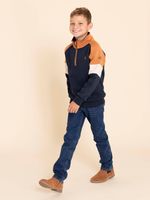 Botín Cuero Niño Damon Café