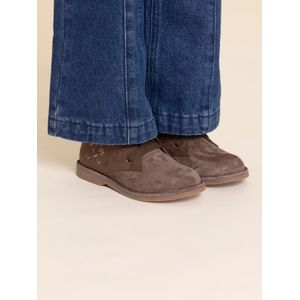 Botín Cuero Niña Mandy Café