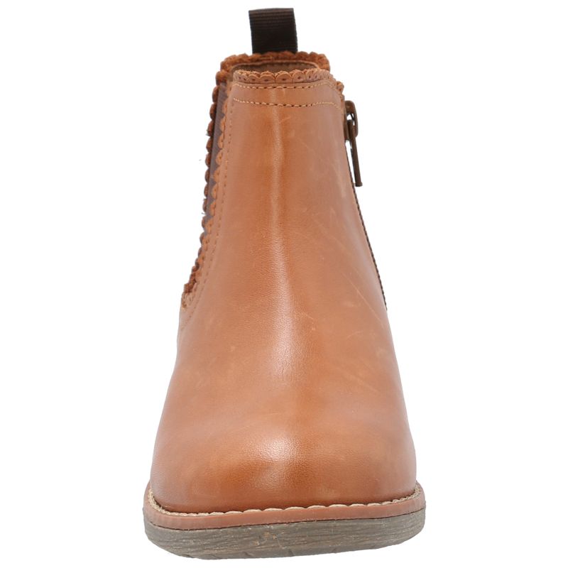 Botín Cuero Niña Asmara  Café