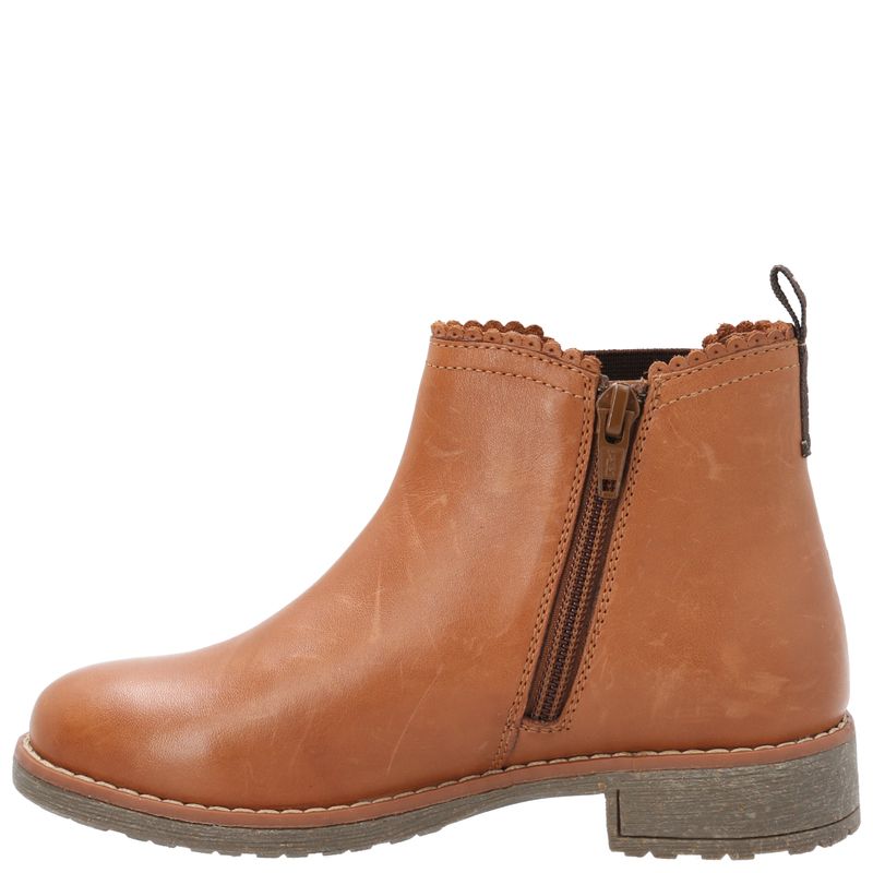 Botín Cuero Niña Asmara  Café