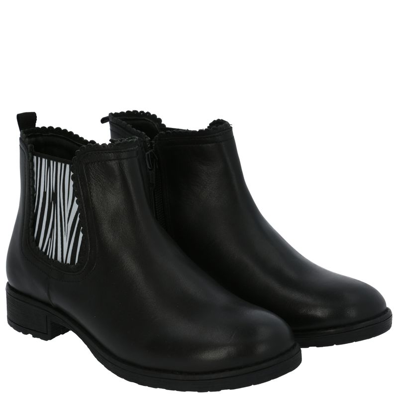 Botín Cuero Niña Asmara Negro