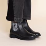 Botín Cuero Niña Asmara Negro