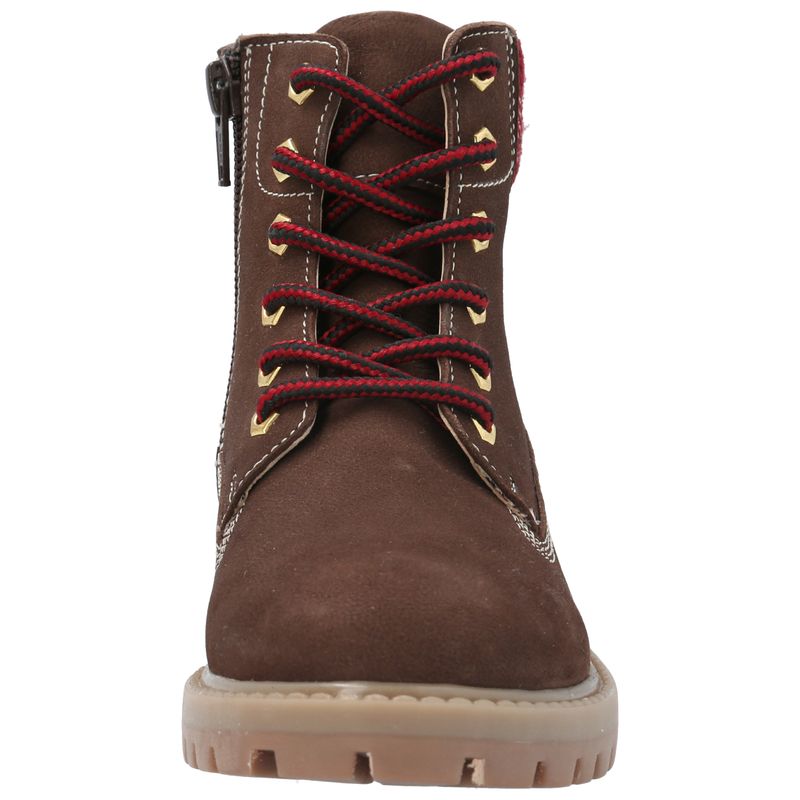 Botín Cuero Niño Baco  Café