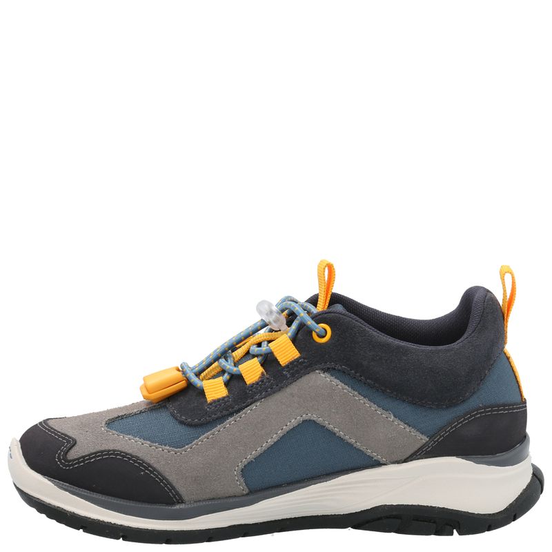 Zapatilla Cuero Niño Fastland Azul