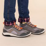 Zapatilla Cuero Niño Fastland  Café