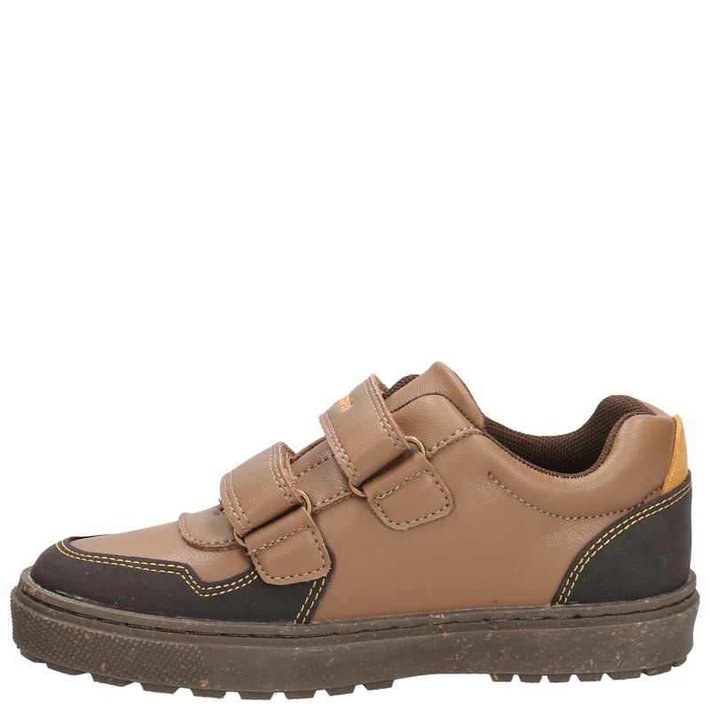 Zapatilla Cuero Niño Jets  Café