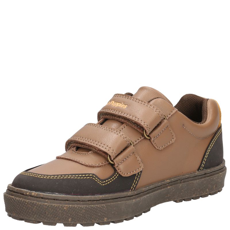 Zapatilla Cuero Niño Jets  Café