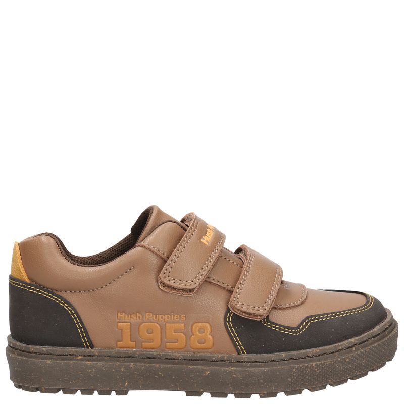 Zapatilla Cuero Niño Jets  Café