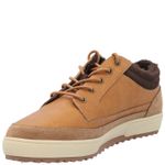 Zapatilla Cuero Niño Slalom Low Café