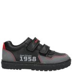 Zapatilla Cuero Niño Jets  Negra