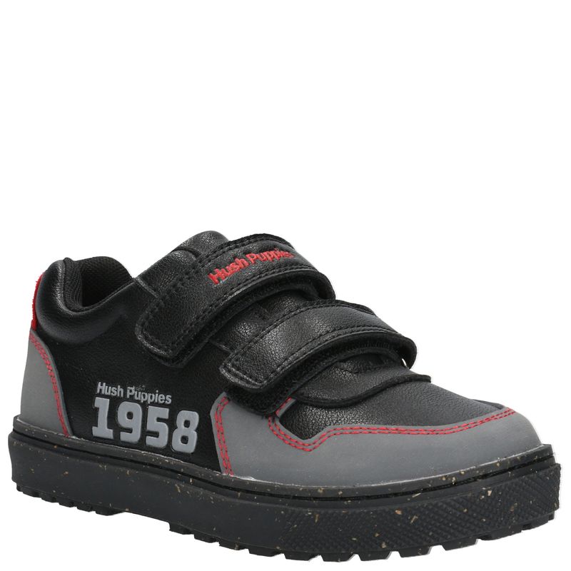 Zapatilla Cuero Niño Jets  Negra