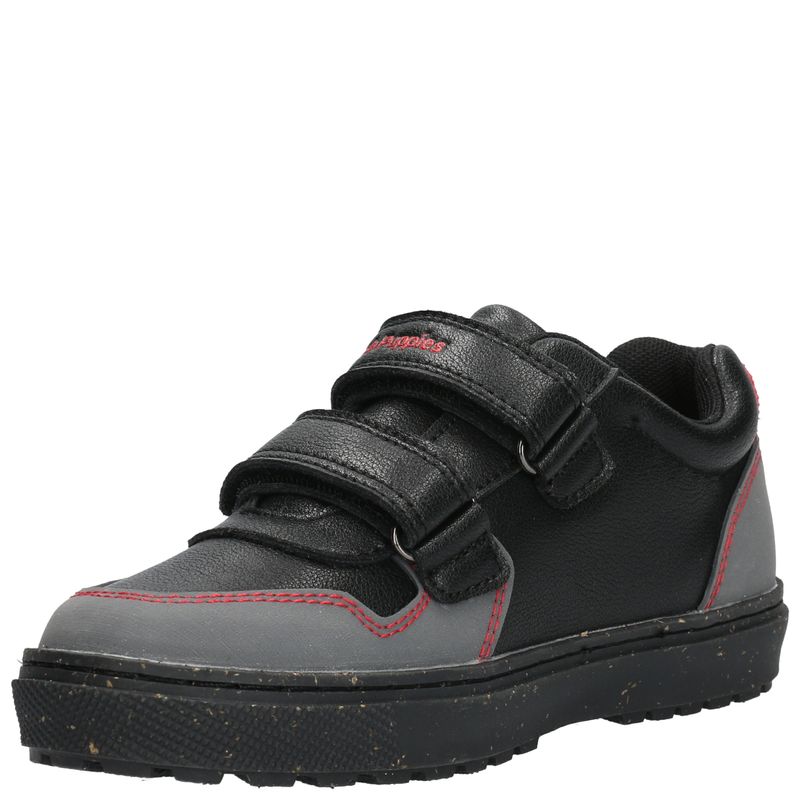 Zapatilla Cuero Niño Jets  Negra