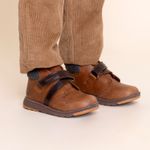 Botín Cuero Niño Runney Café
