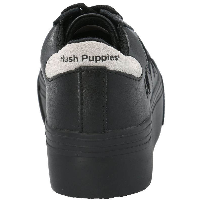 Zapatilla Cuero Niña Quens Negro