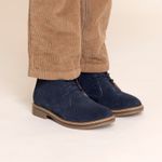 Botín Cuero Niño New Safari-K  Azul