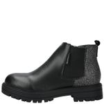 Botín Cuero Niña Lyzard Negro