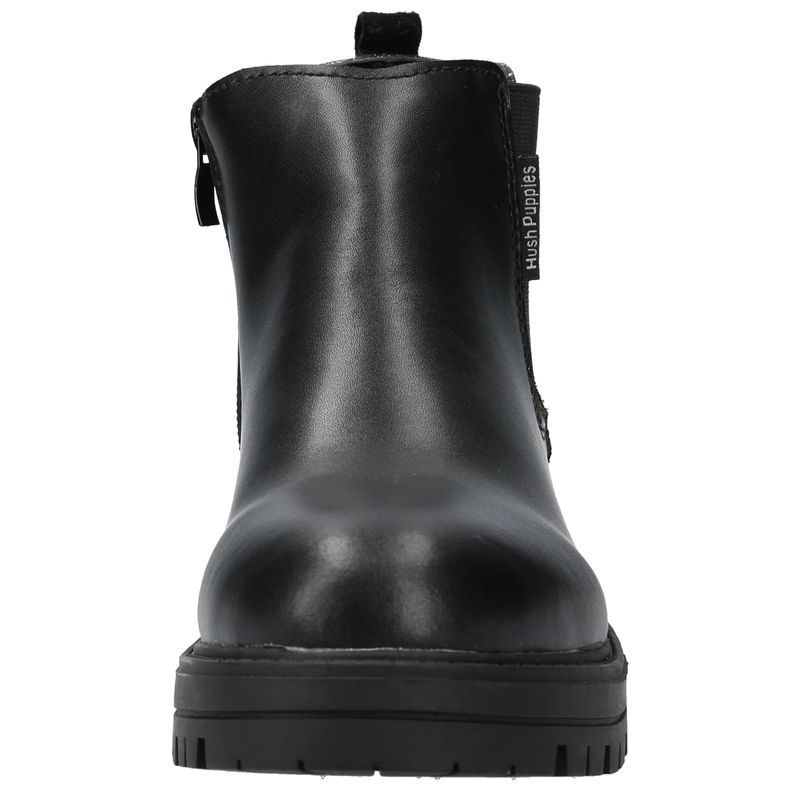 Botín Cuero Niña Lyzard Negro