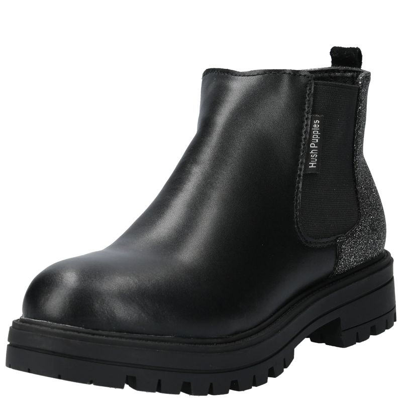 Botín Cuero Niña Lyzard Negro