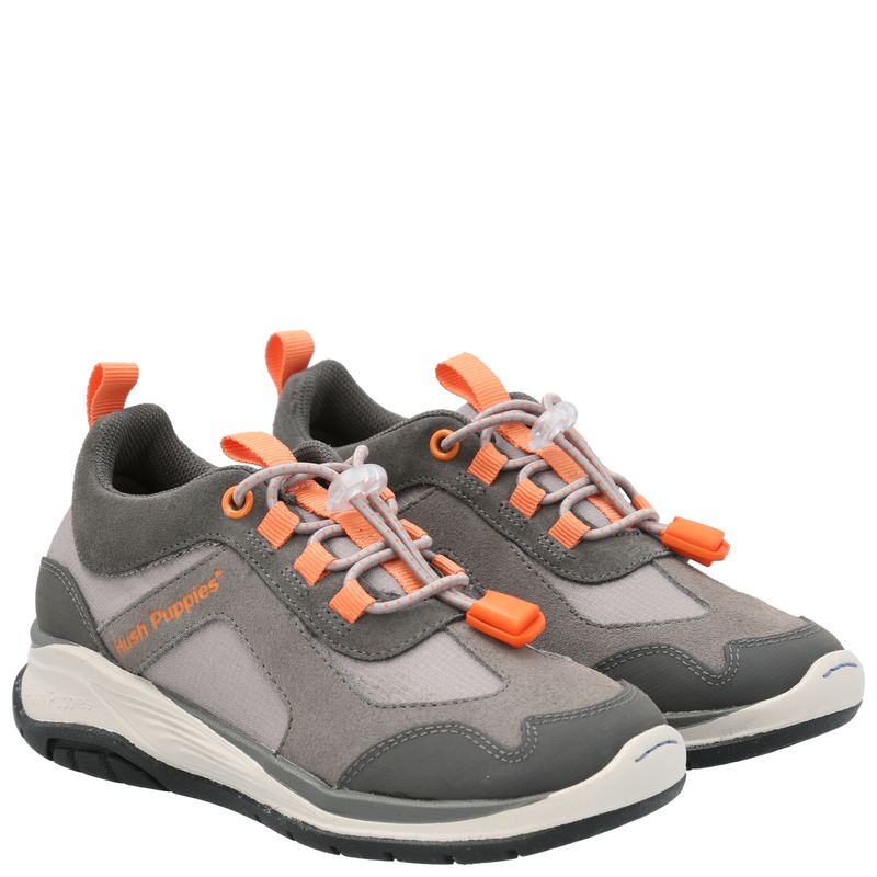 Zapatilla Cuero Niño Fastland  Gris