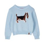 Chaleco Niña Basset Celeste