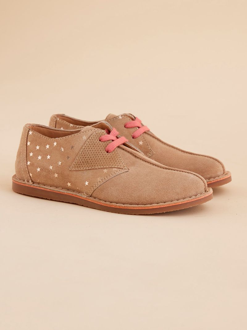 Zapato Cuero Niña Lynton Beige
