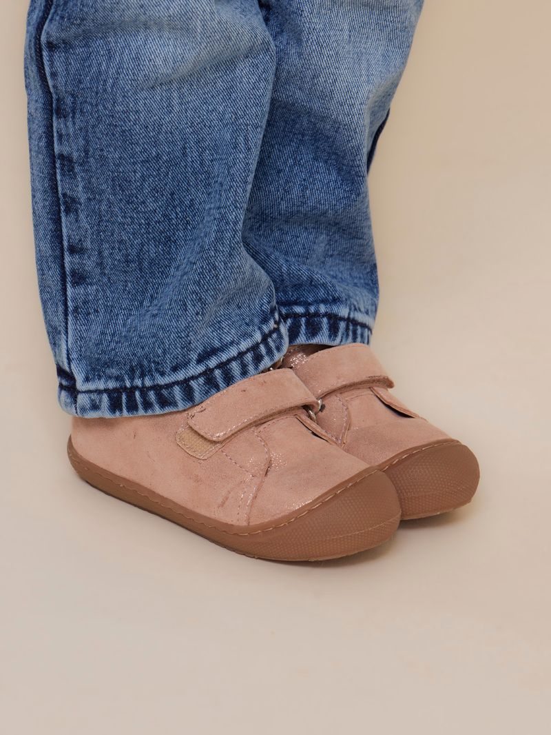 Botin Cuero Niña Aster Rosado