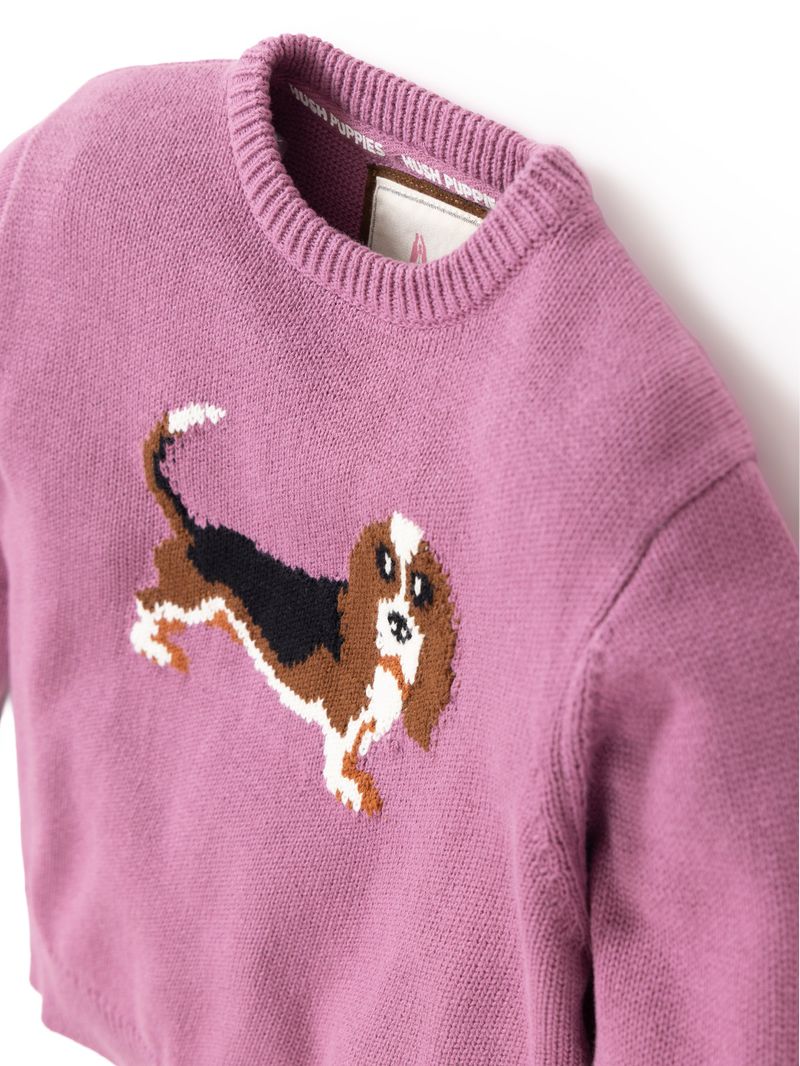 Chaleco Niña Basset Rosado