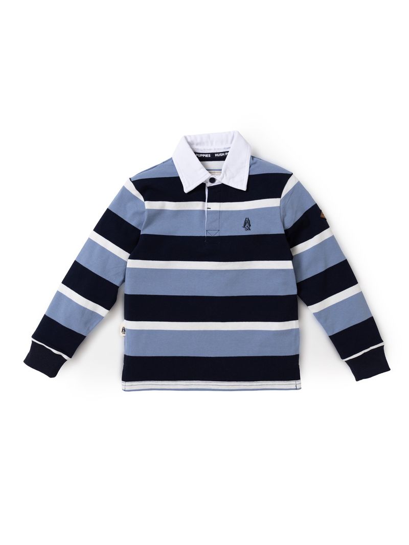 Polera Manga Larga Oscar Niño Azul