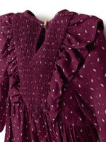 Vestido Blossom Niña Burdeo